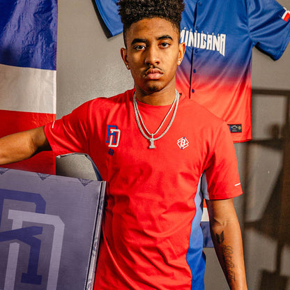 Diamond Tech Youth Vented Tee - Dominican Republic