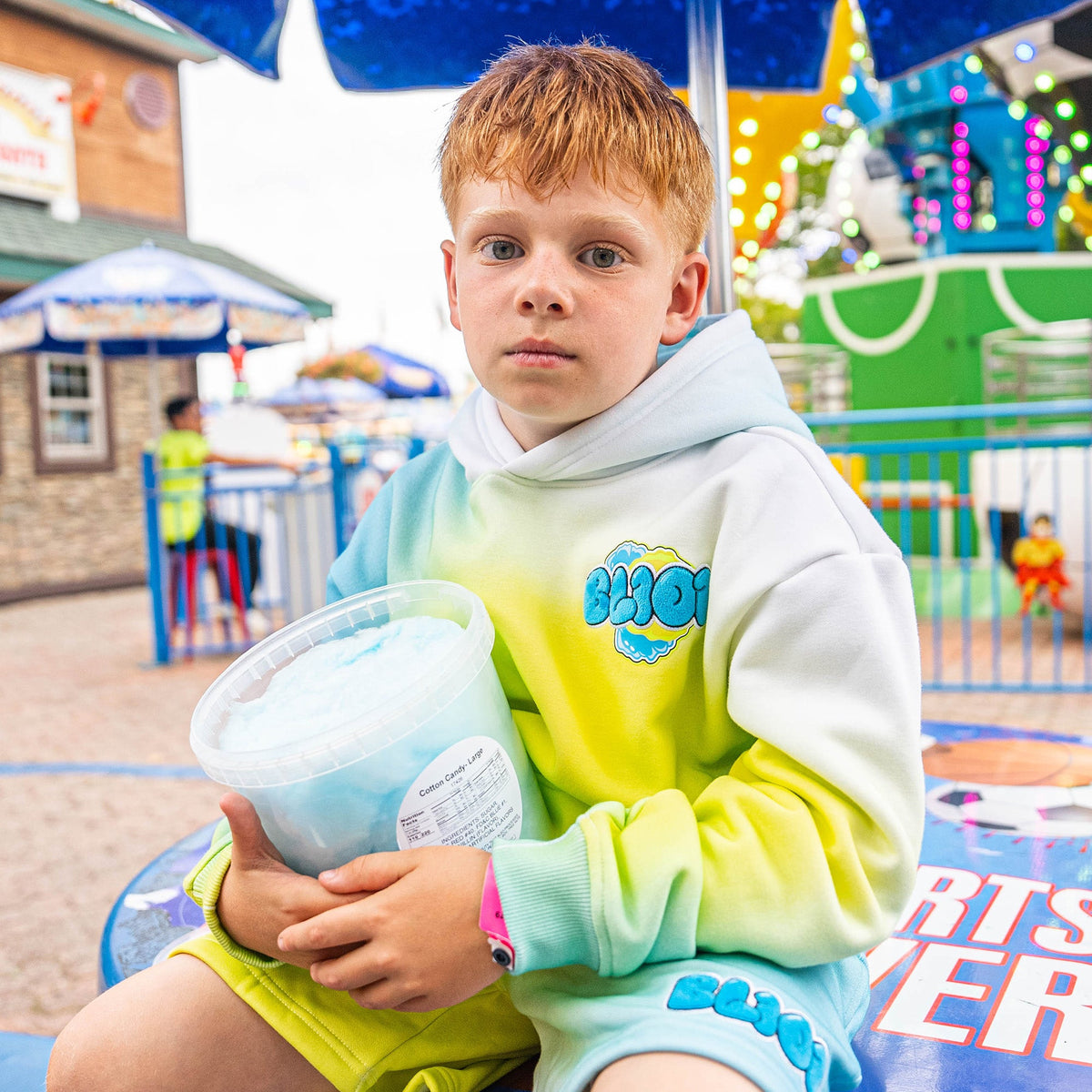 Cotton Candy Youth Hoodie - Blueberry Lemonade