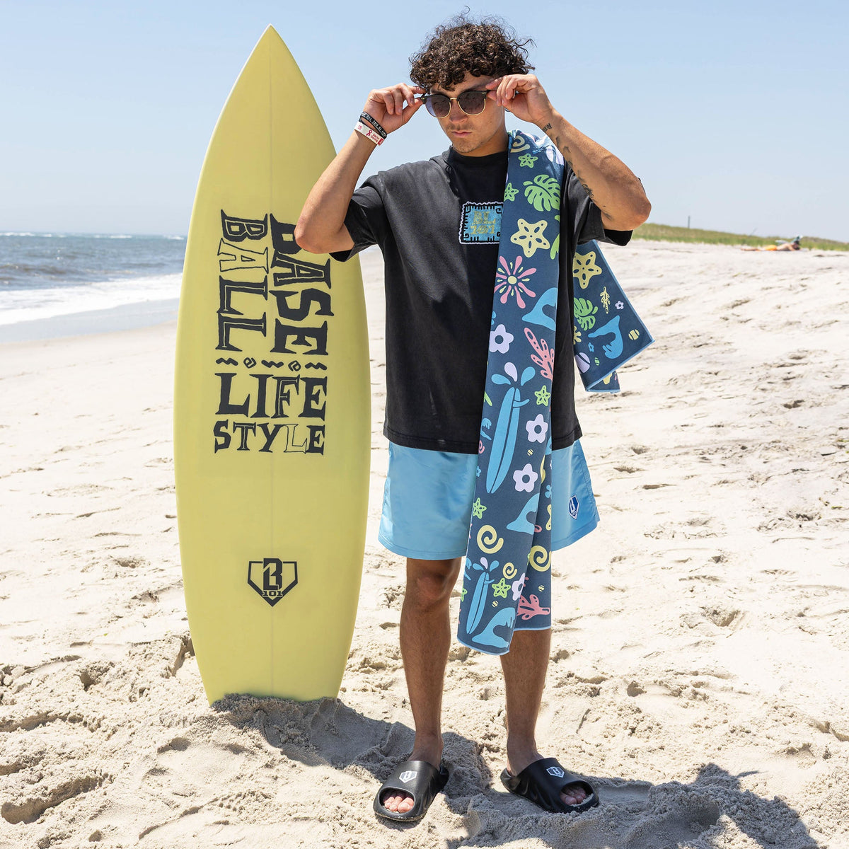 Surfside Slugger Beach Towel