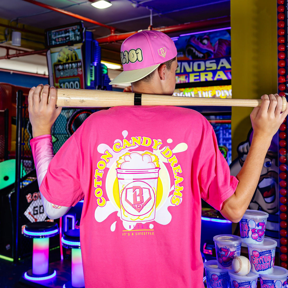 Cotton Candy Youth Arm Sleeve - Pink Lemonade