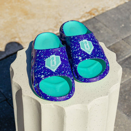 Youth Slides - Splatter Purple