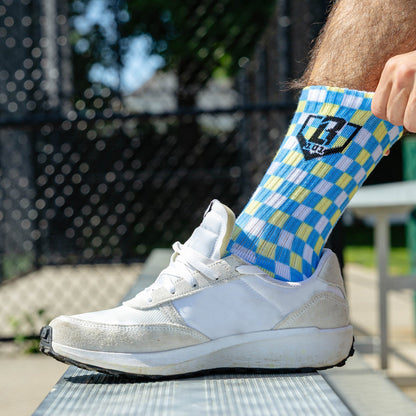 Checker Print Performance Socks 3-Pack