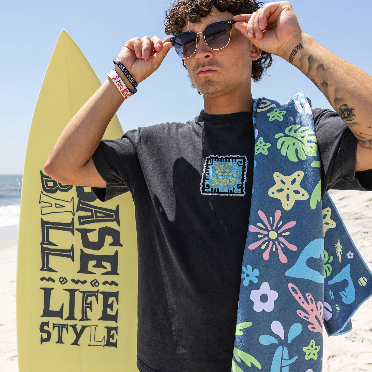 Surfside Slugger Beach Towel