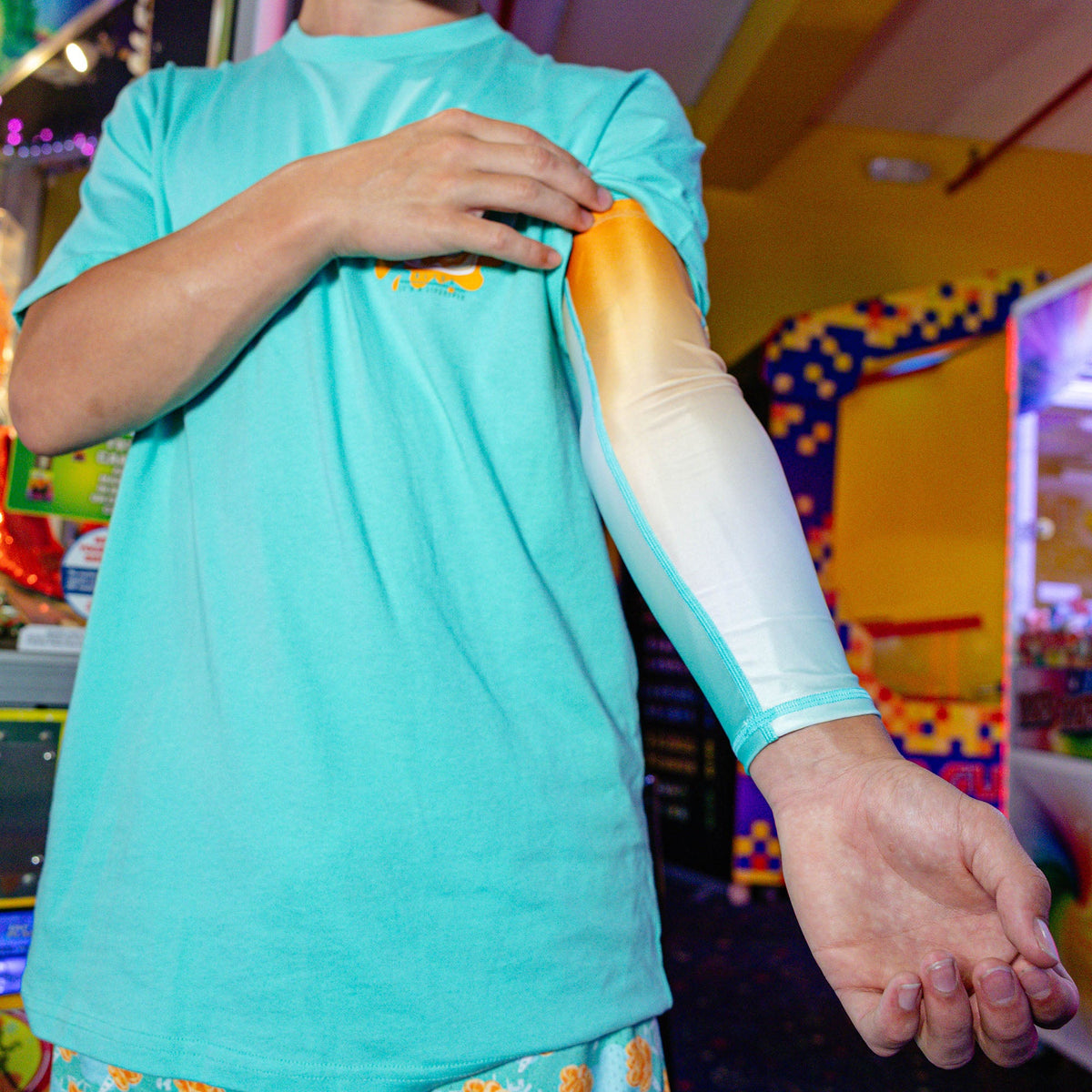 Cotton Candy Youth Arm Sleeve - Tangerine Freeze