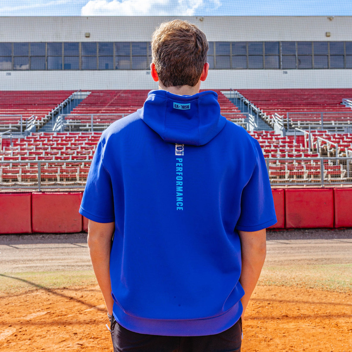 BSBL-SZN Short Sleeve Hoodie V3 - Royal Blue/Oceans