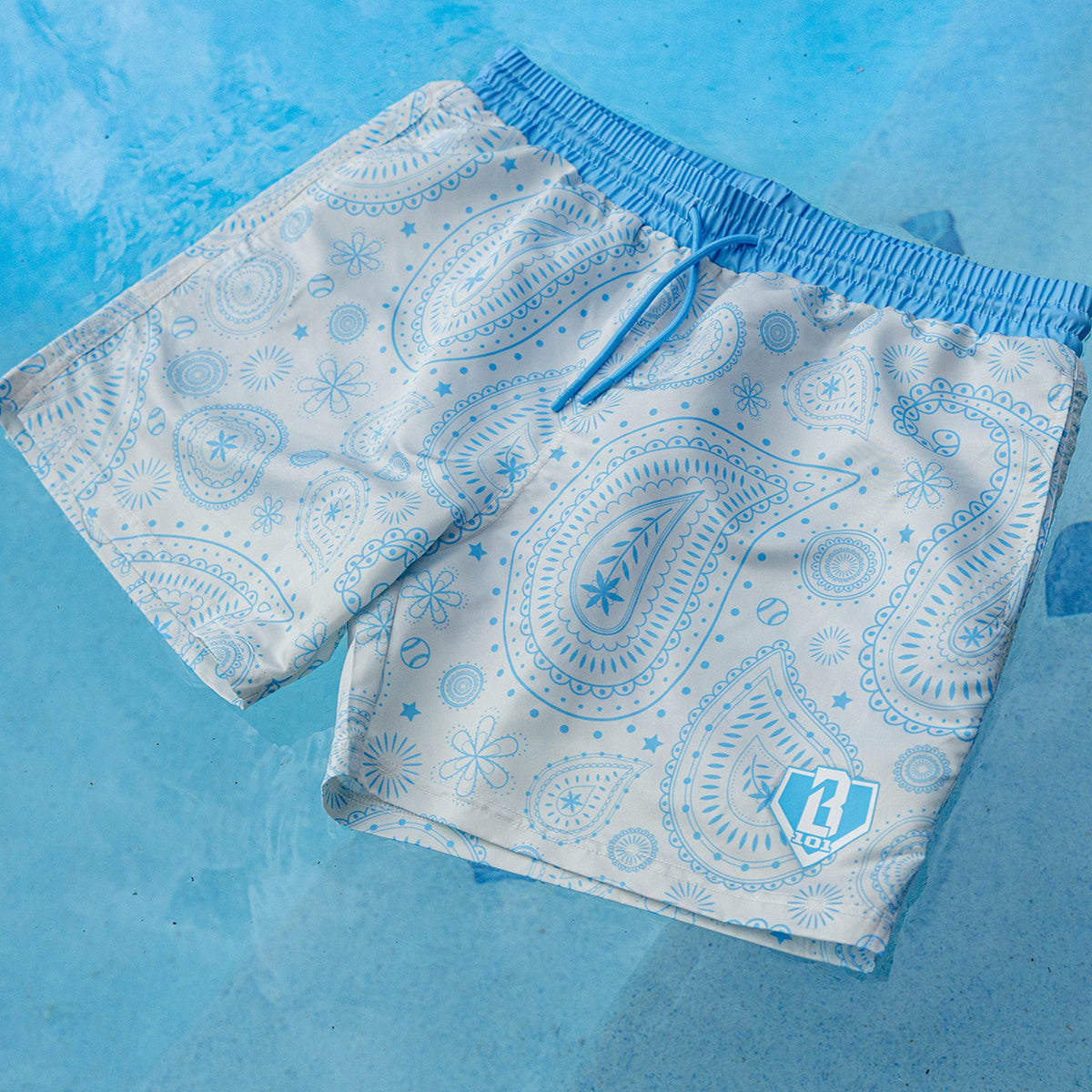Paisley Swim Trunks - Gray