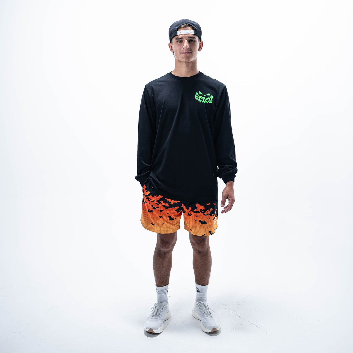Bat Gradient Shorts - Orange