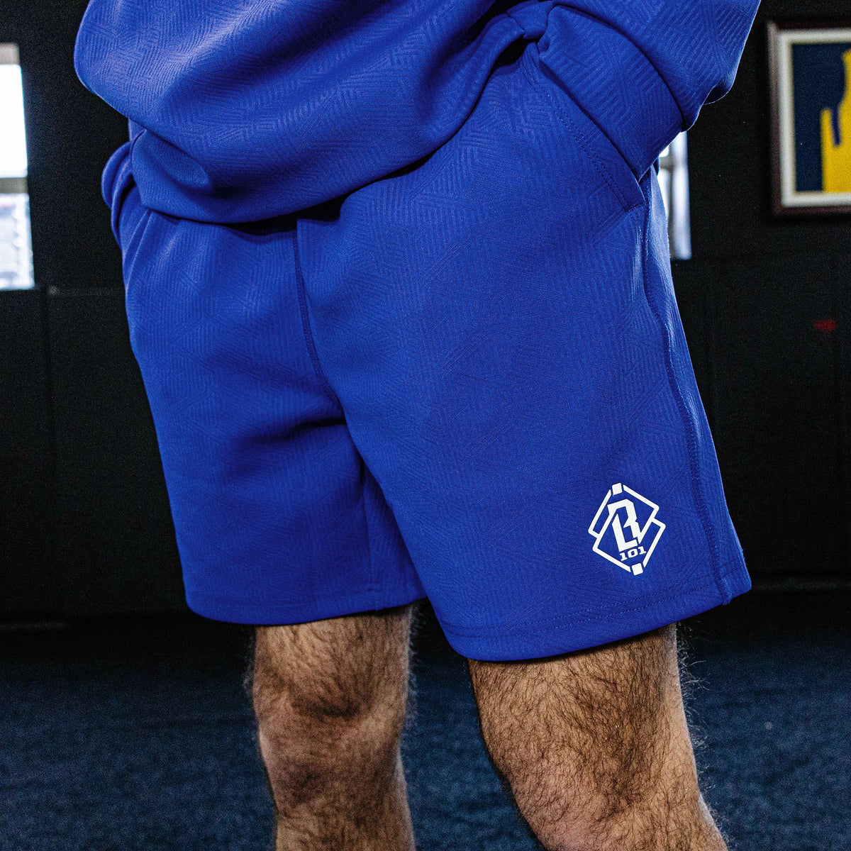 Diamond Tech Jacquard Shorts - Royal Blue