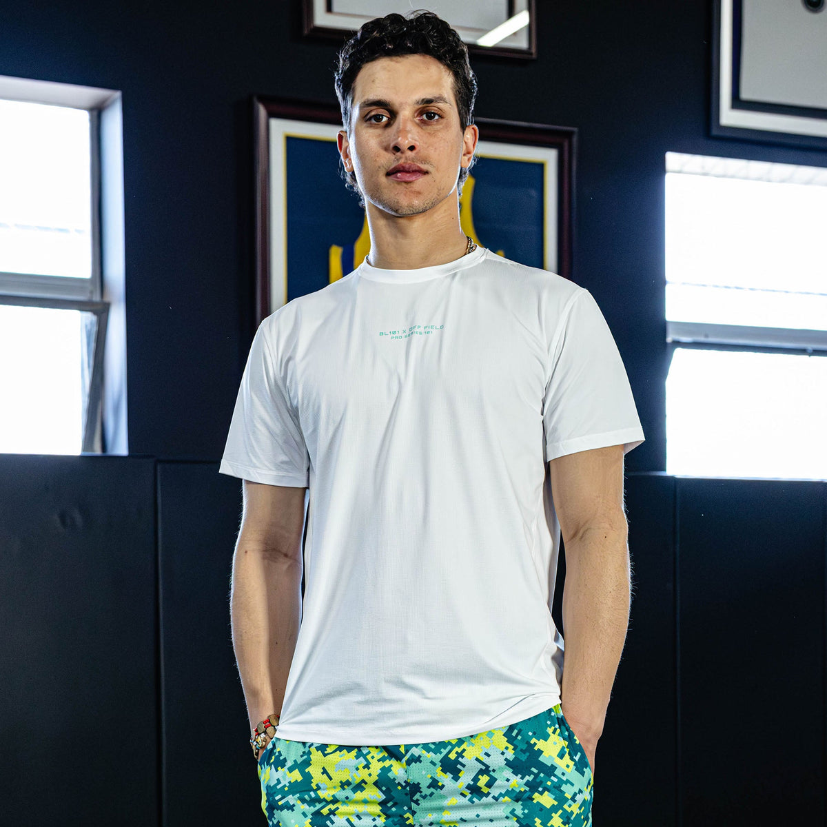 Pro Series Tech Mesh Youth Tee - White