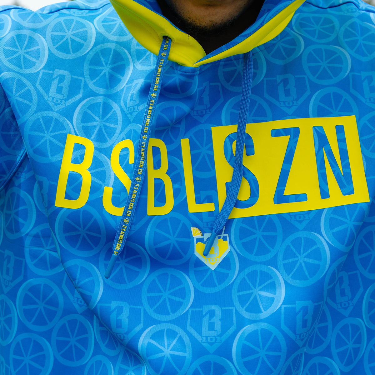 BSBL-SZN Short Sleeve Hoodie V3 - Blue Blast