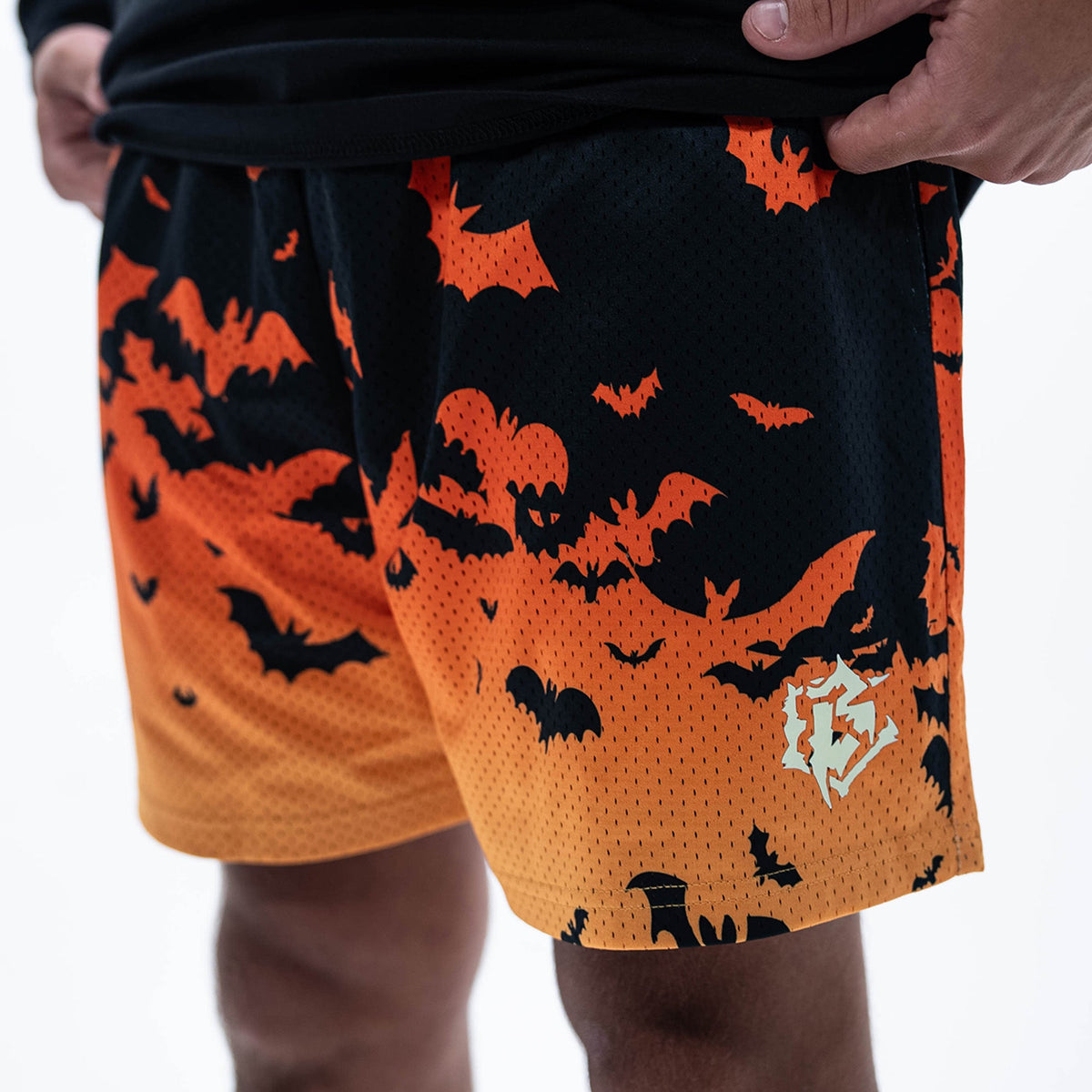 Bat Gradient Shorts - Orange