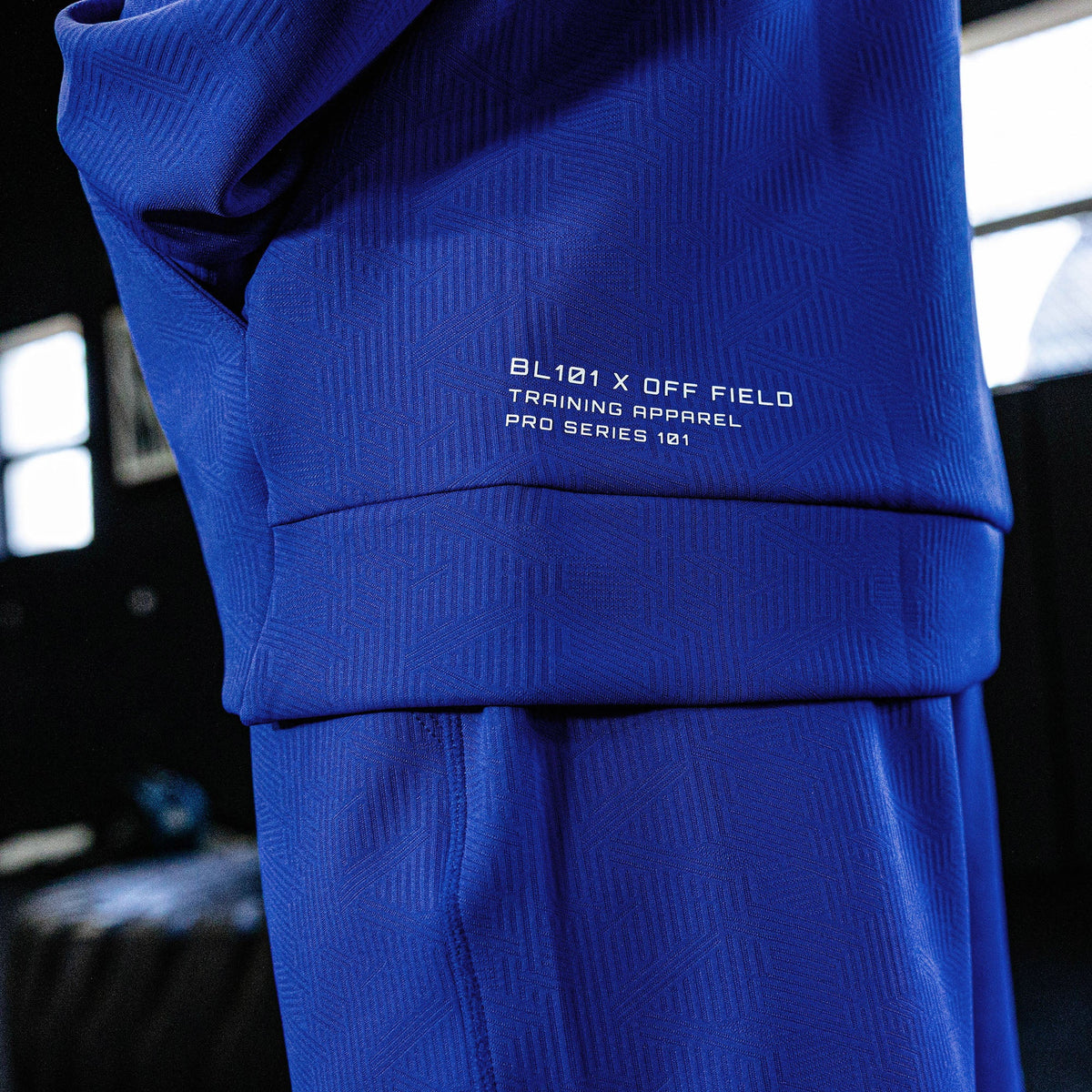 Diamond Tech Jacquard Hoodie - Royal Blue