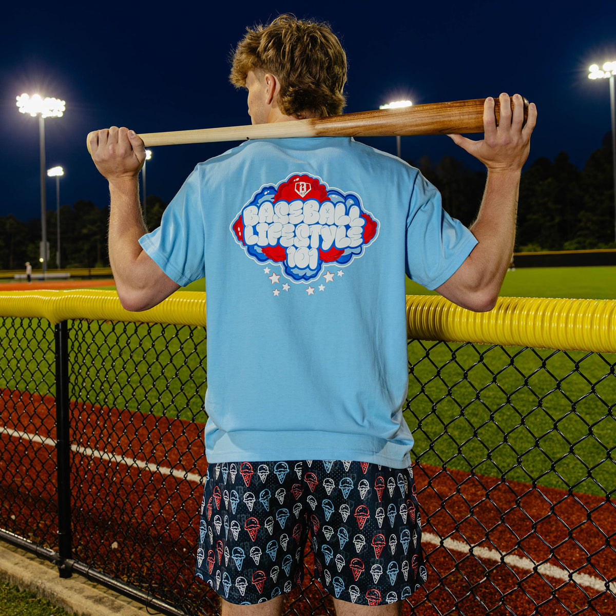 Cotton Candy Tee - Light Blue