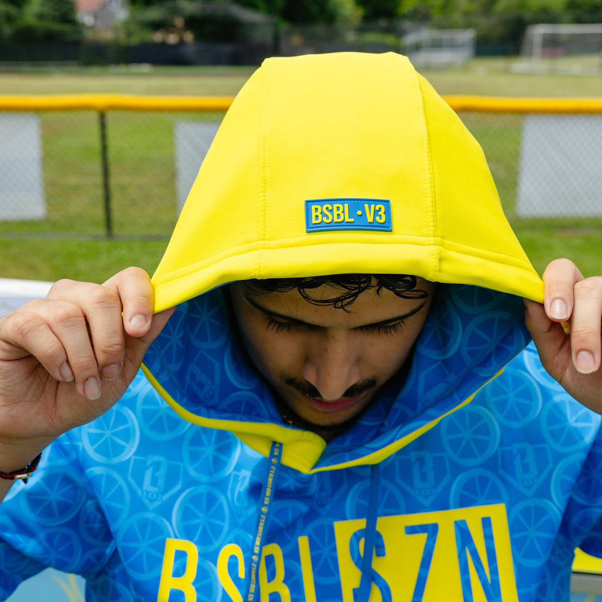 BSBL-SZN Short Sleeve Hoodie V3 - Blue Blast