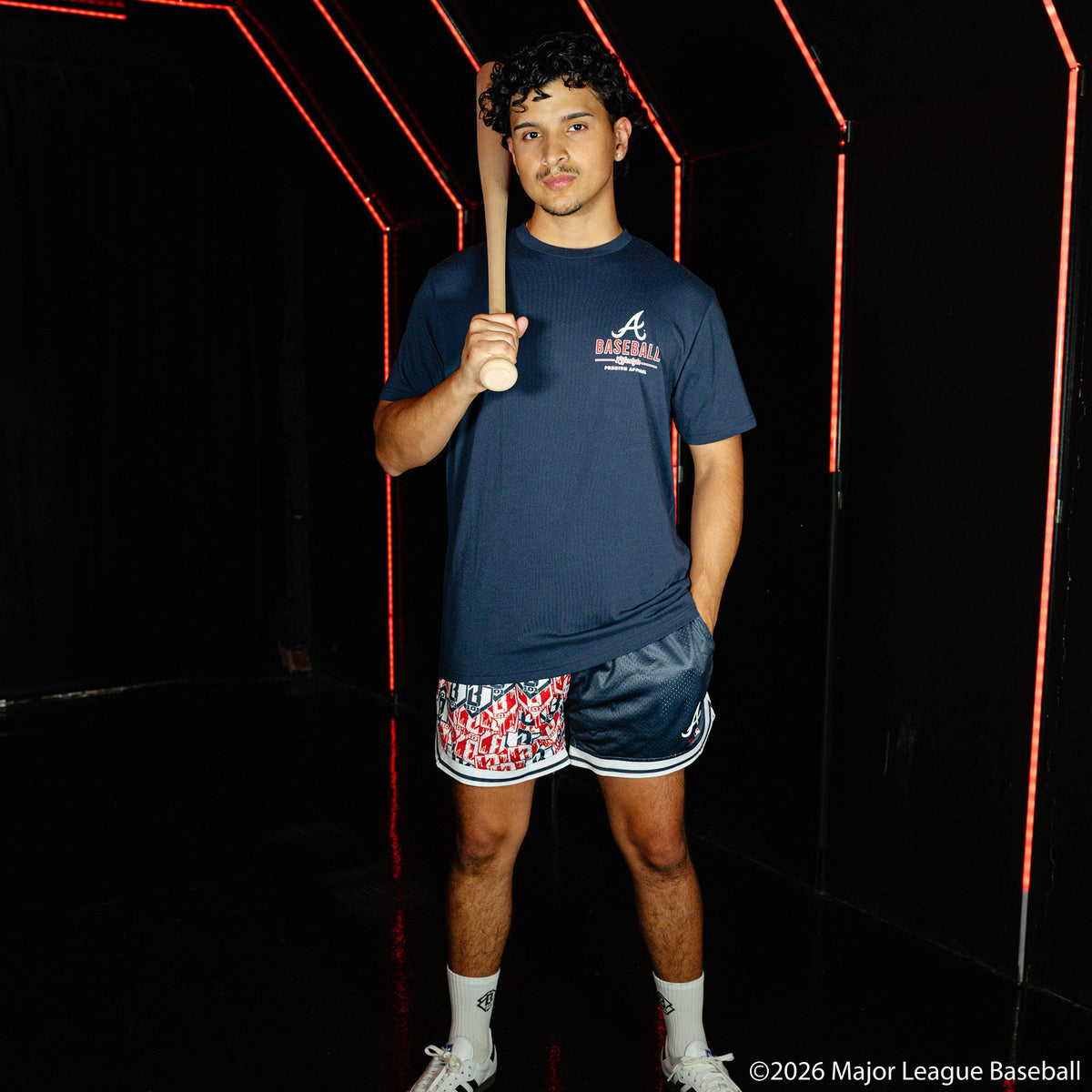 Atlanta Braves Sticker Court Shorts