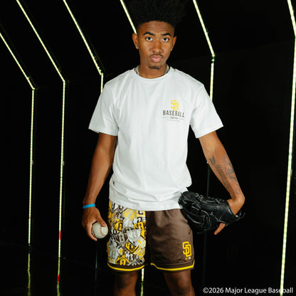 San Diego Padres Sticker Court Shorts