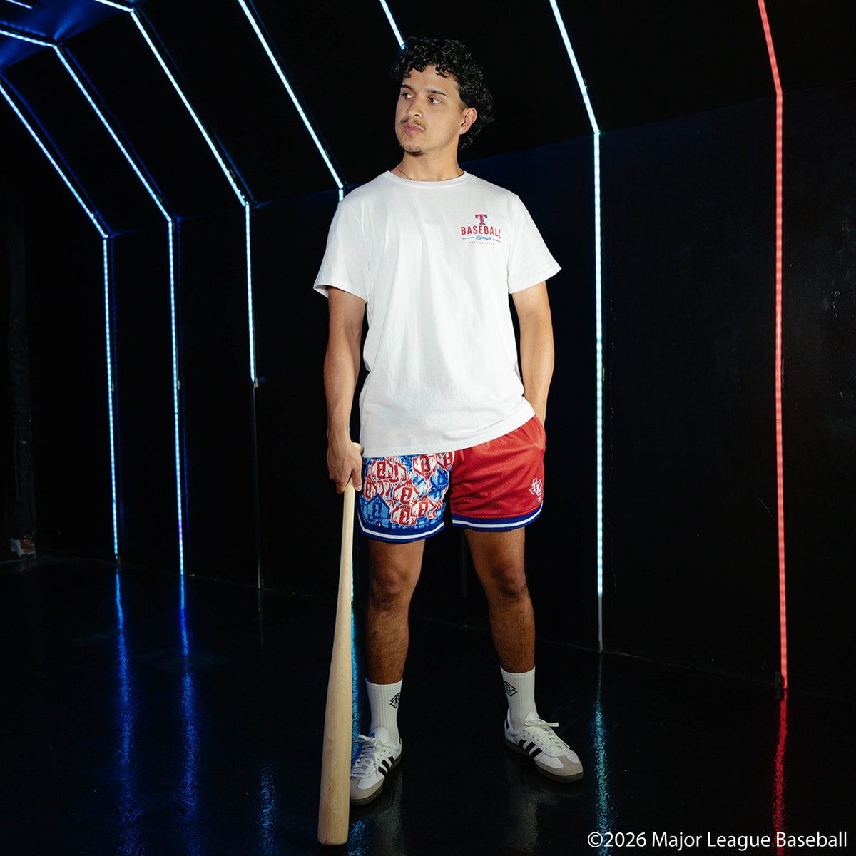 Texas Rangers Sticker Court Shorts