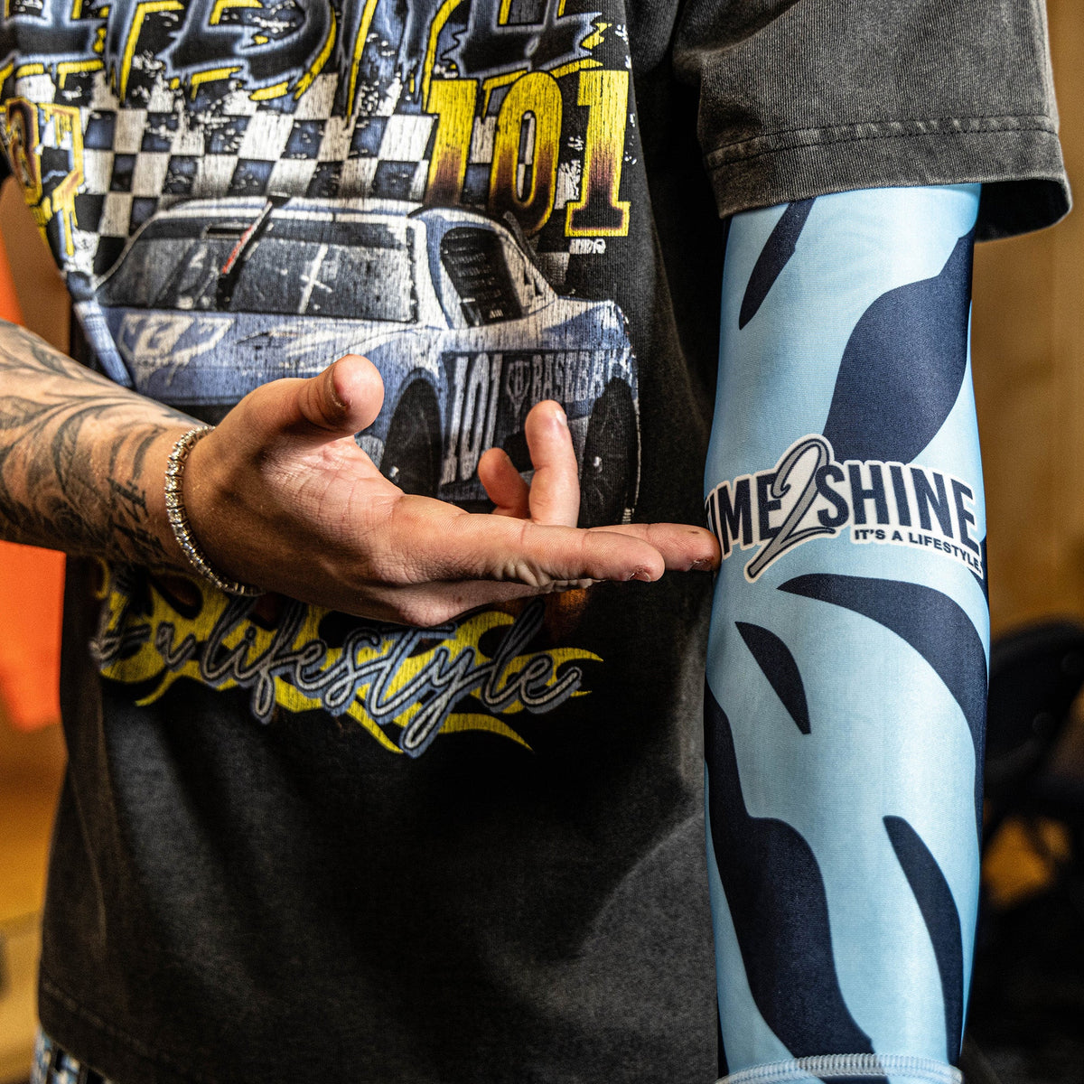 Max Clark Tiger Arm Sleeve - Blue