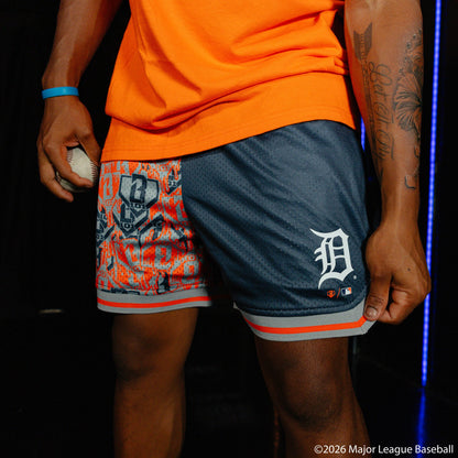 Detroit Tigers Sticker Court Shorts
