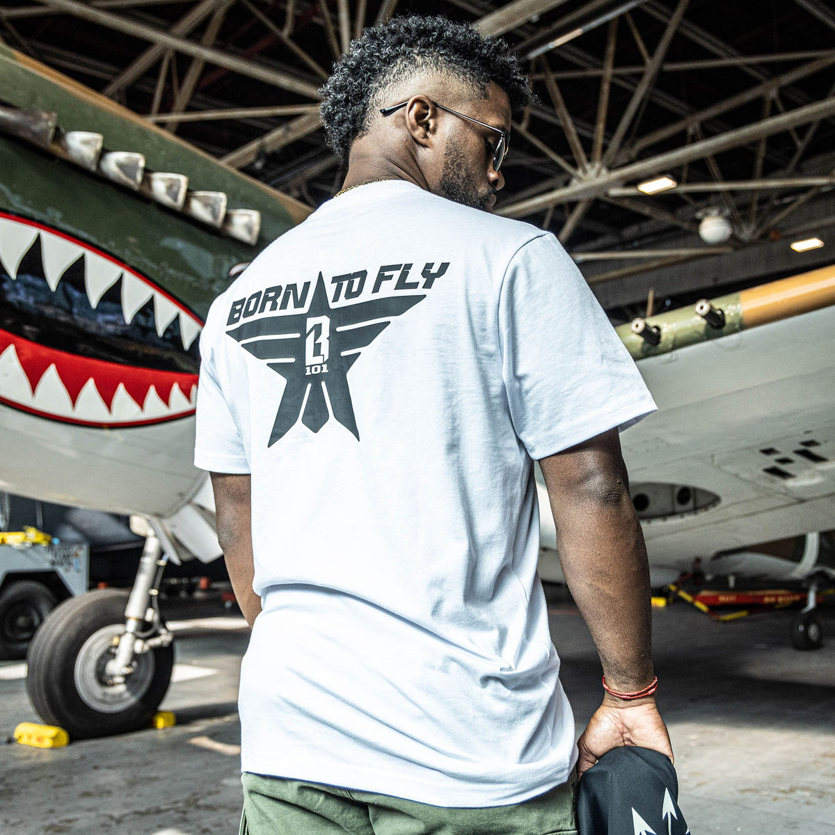 Born to Fly Tee - BL White