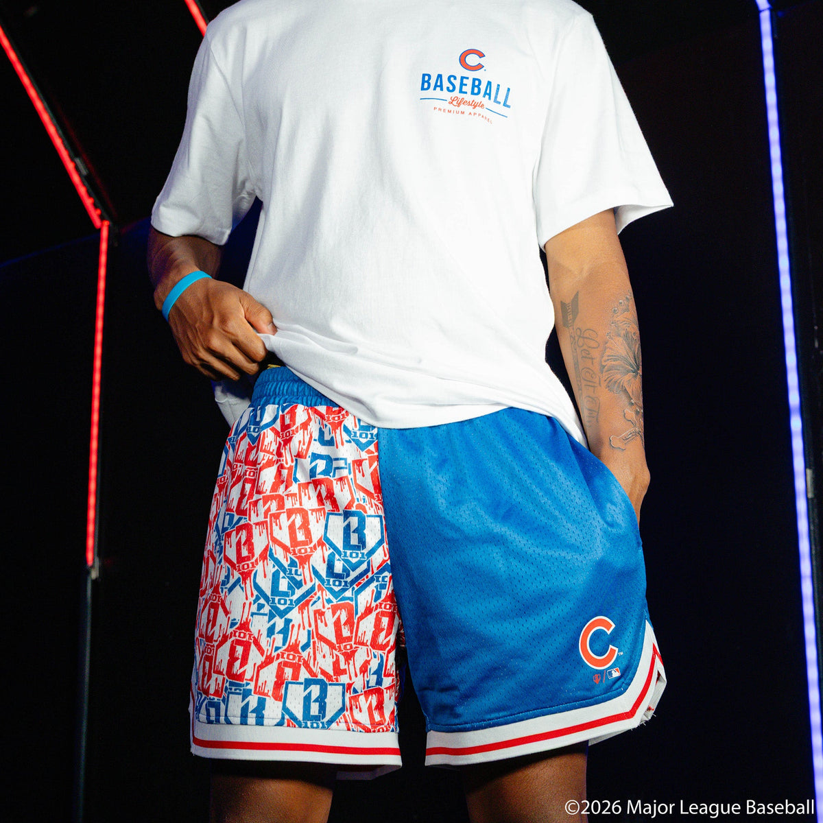 Chicago Cubs Sticker Court Shorts
