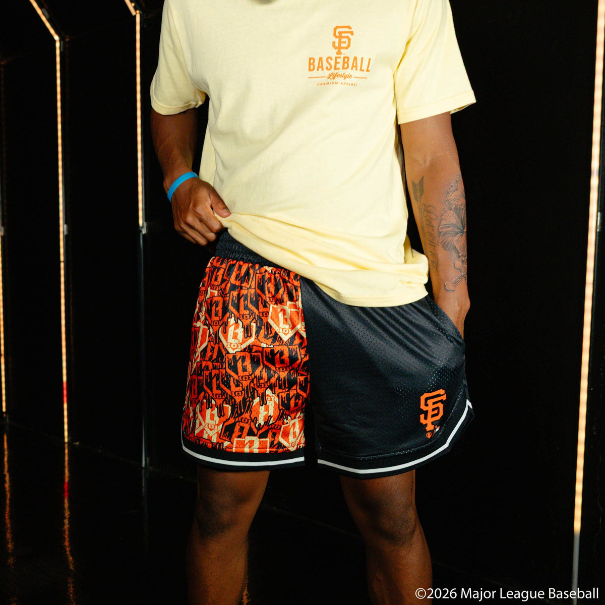 San Francisco Giants Sticker Court Shorts