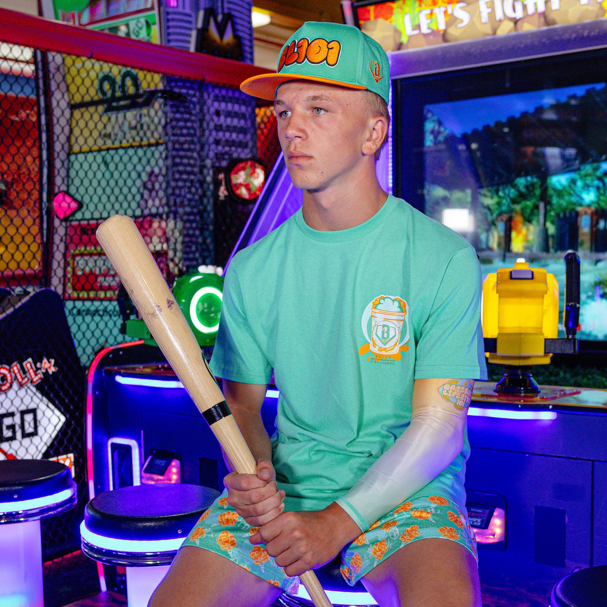 Home Run Sugar Shorts - Tangerine Freeze