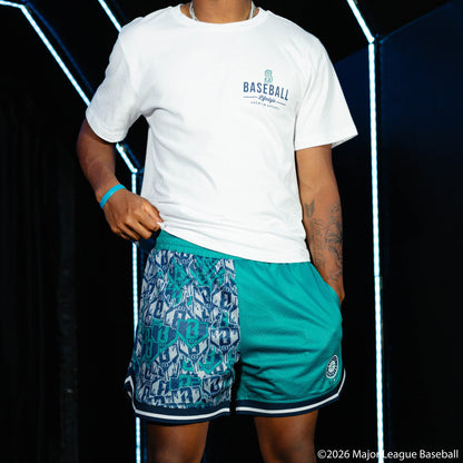 Seattle Mariners Sticker Court Shorts