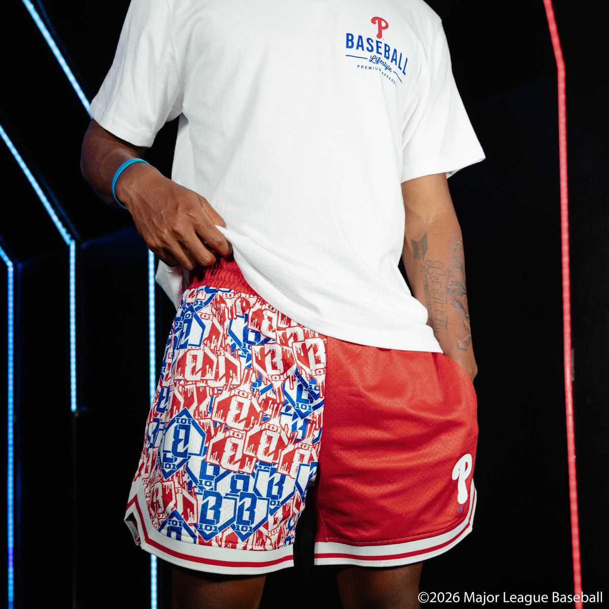 Philadelphia Phillies Sticker Court Shorts