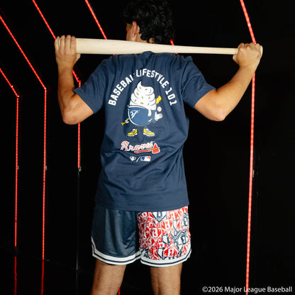 Atlanta Braves Sticker Court Shorts