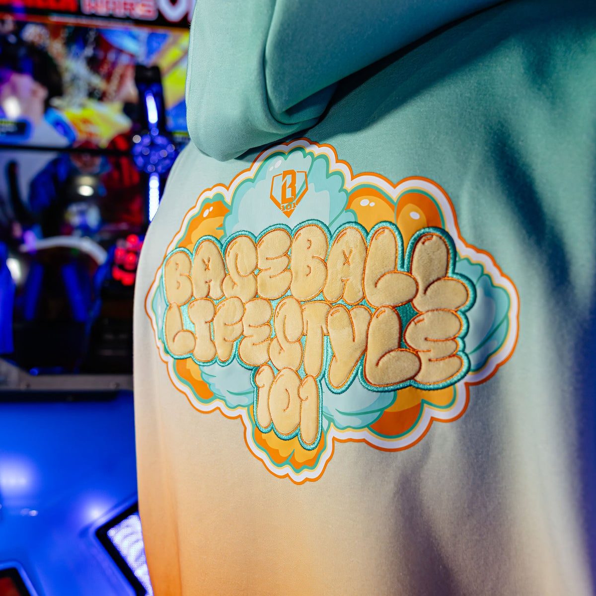 Cotton Candy Hoodie - Tangerine Freeze