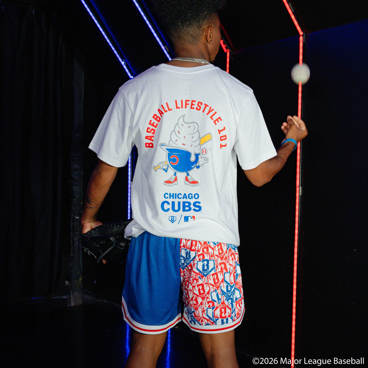 Chicago Cubs Sticker Court Shorts