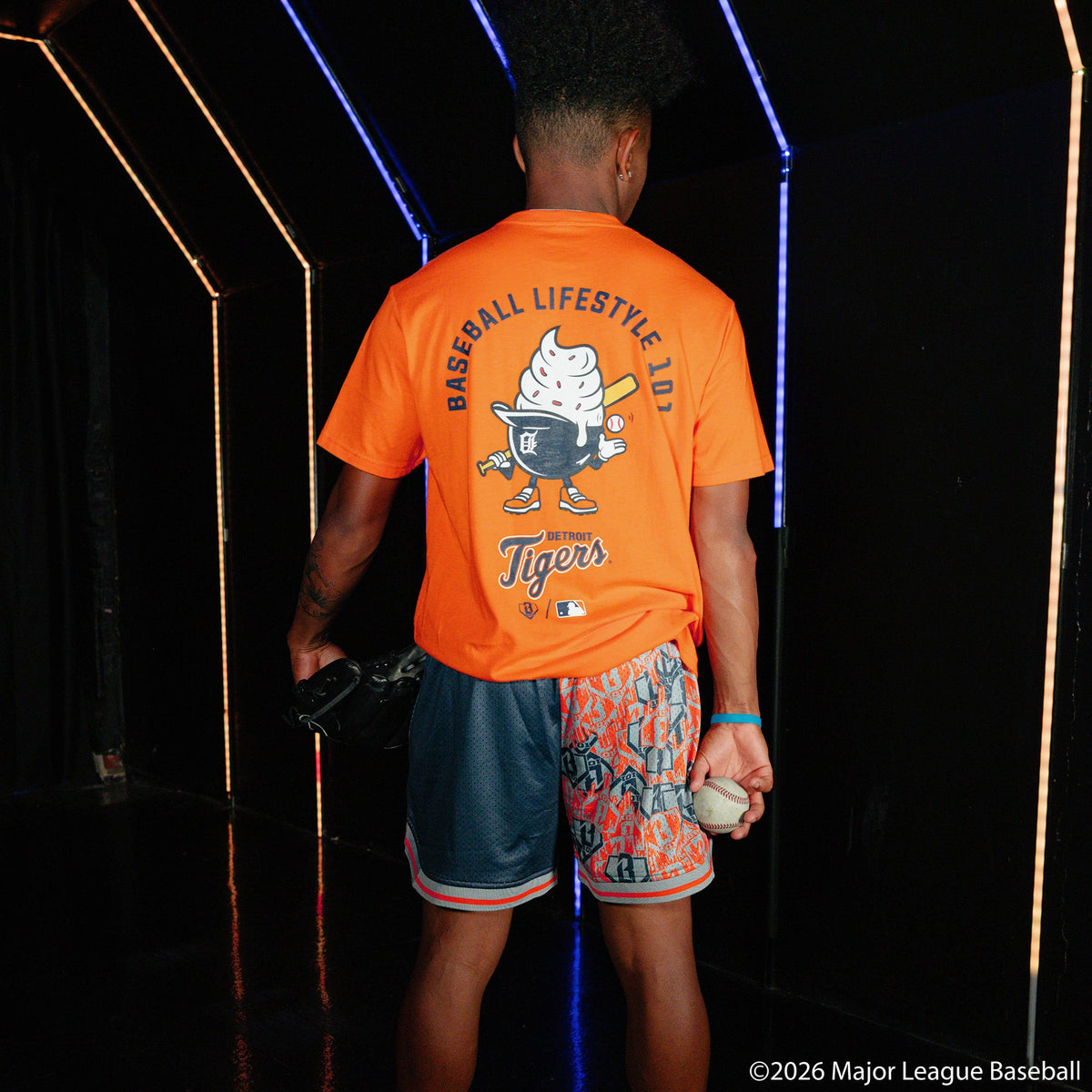 Detroit Tigers Sticker Court Shorts