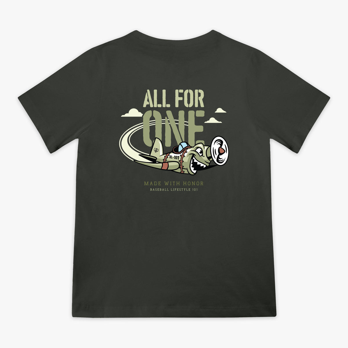 All for One Youth Tee - Heavy Metal
