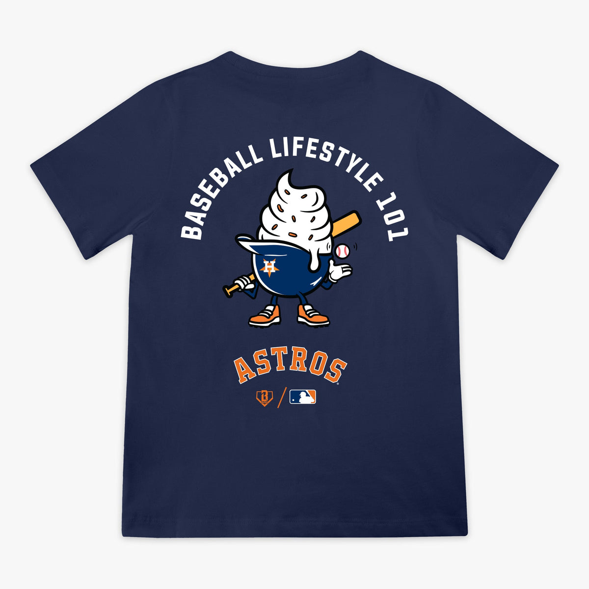 Houston Astros Ice Cream Cap Youth Tee