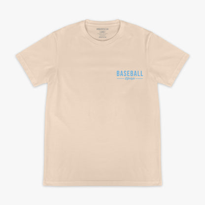 Authentic Tee - Bone/Light Blue