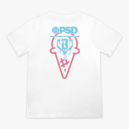 Ovadora X PSD Scoops Youth Tee - White