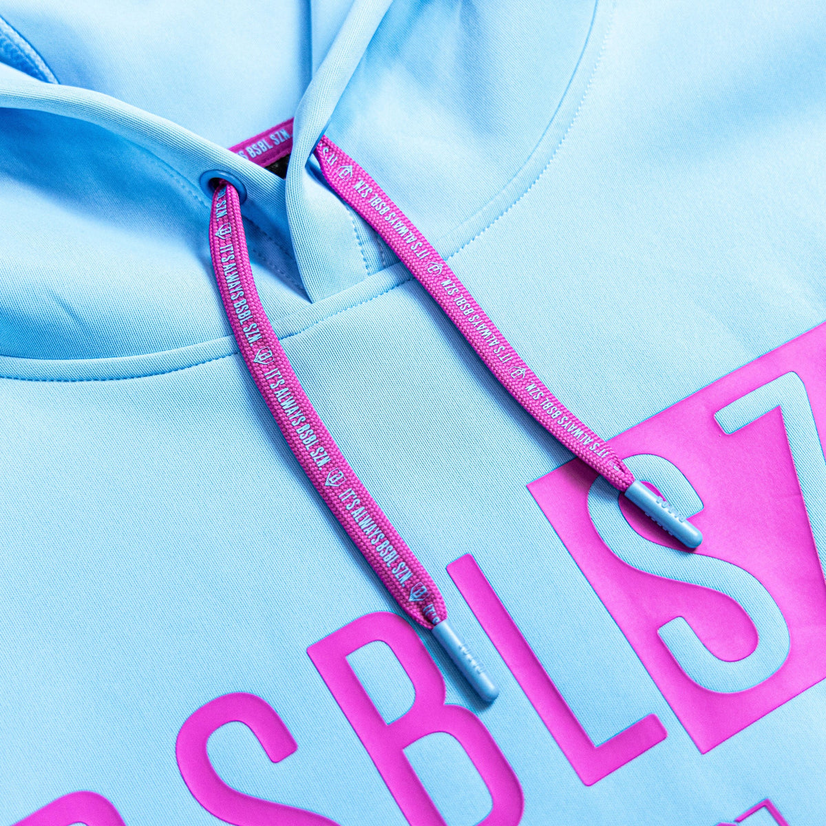 BSBL-SZN Short Sleeve Hoodie V3 - Cotton Candy Blue