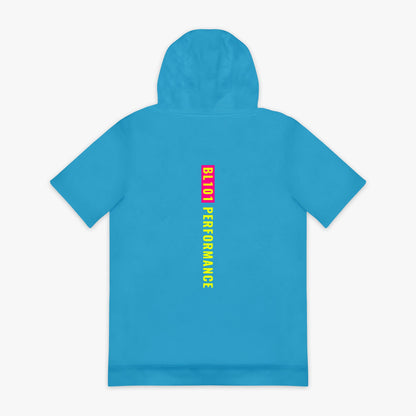 BSBL-SZN Short Sleeve Hoodie V2 - Highlighter Blue