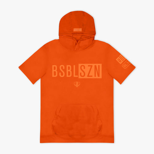BSBL-SZN Youth Short Sleeve Hoodie V3 - Orange