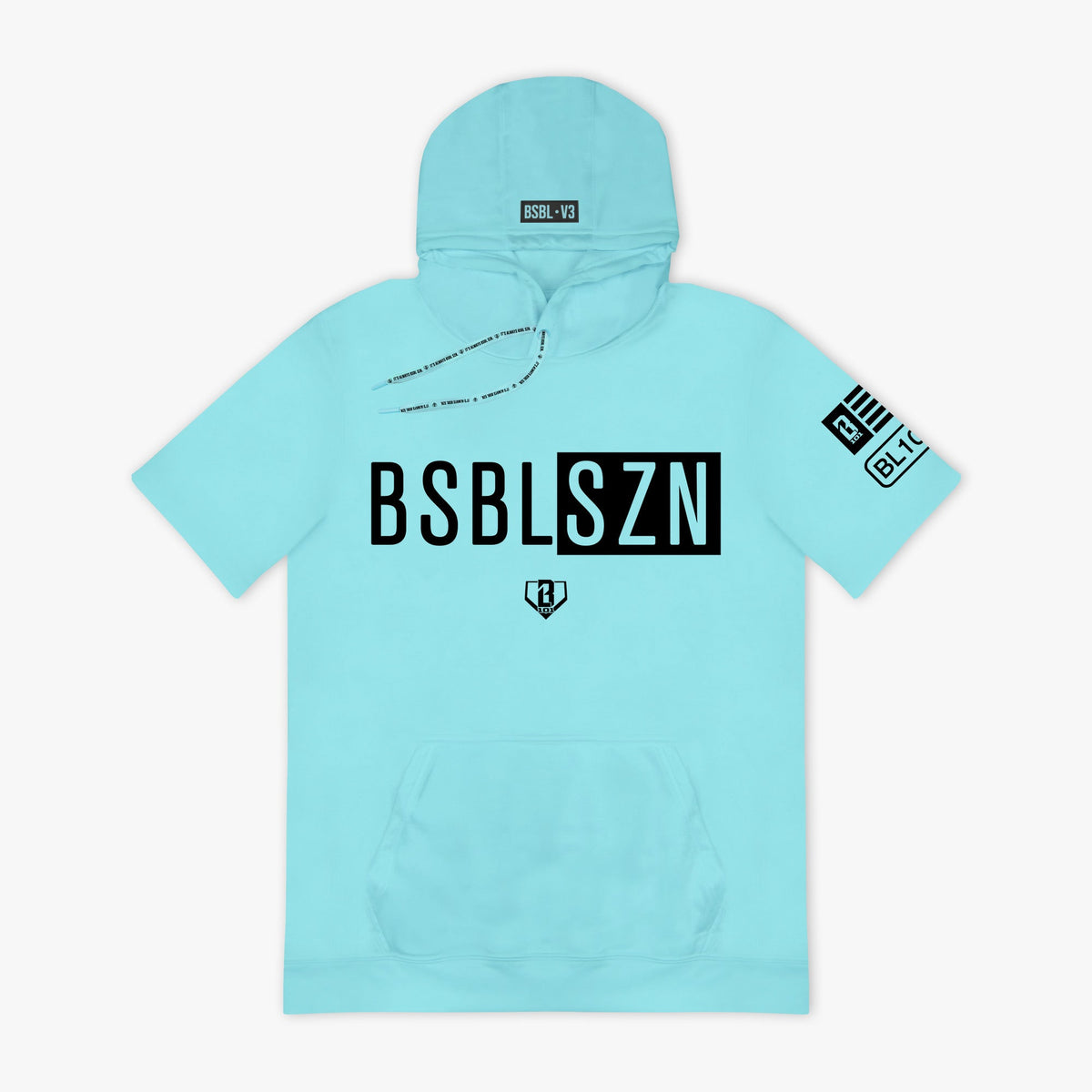 BSBL-SZN Short Sleeve Hoodie V3 - Blue