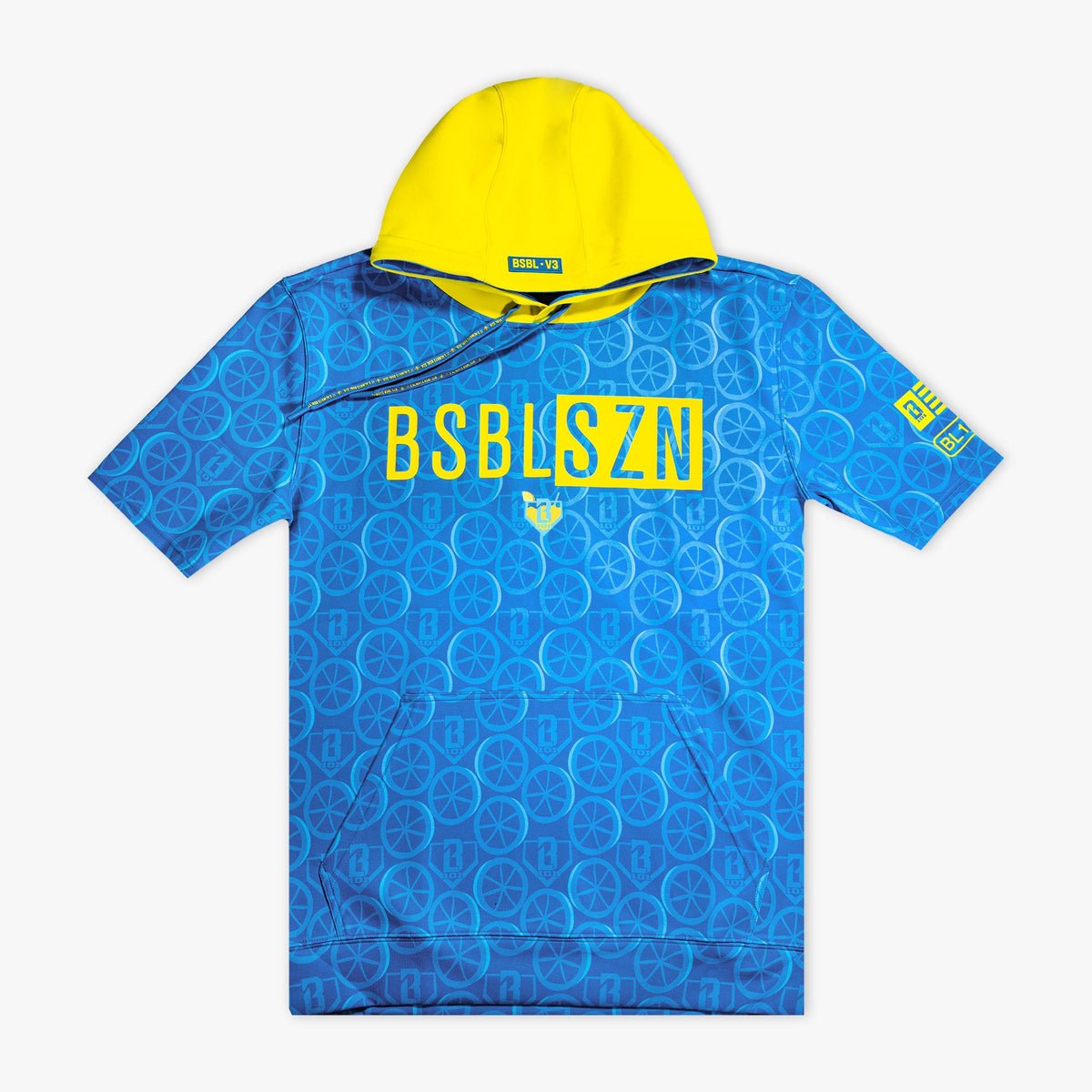 BSBL-SZN Short Sleeve Hoodie V3 - Blue Blast