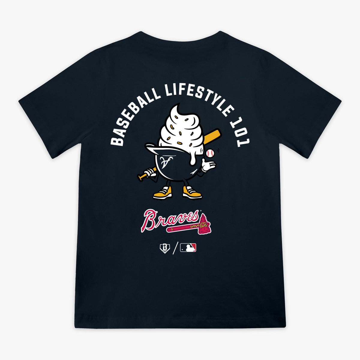 Atlanta Braves Ice Cream Cap Youth Tee