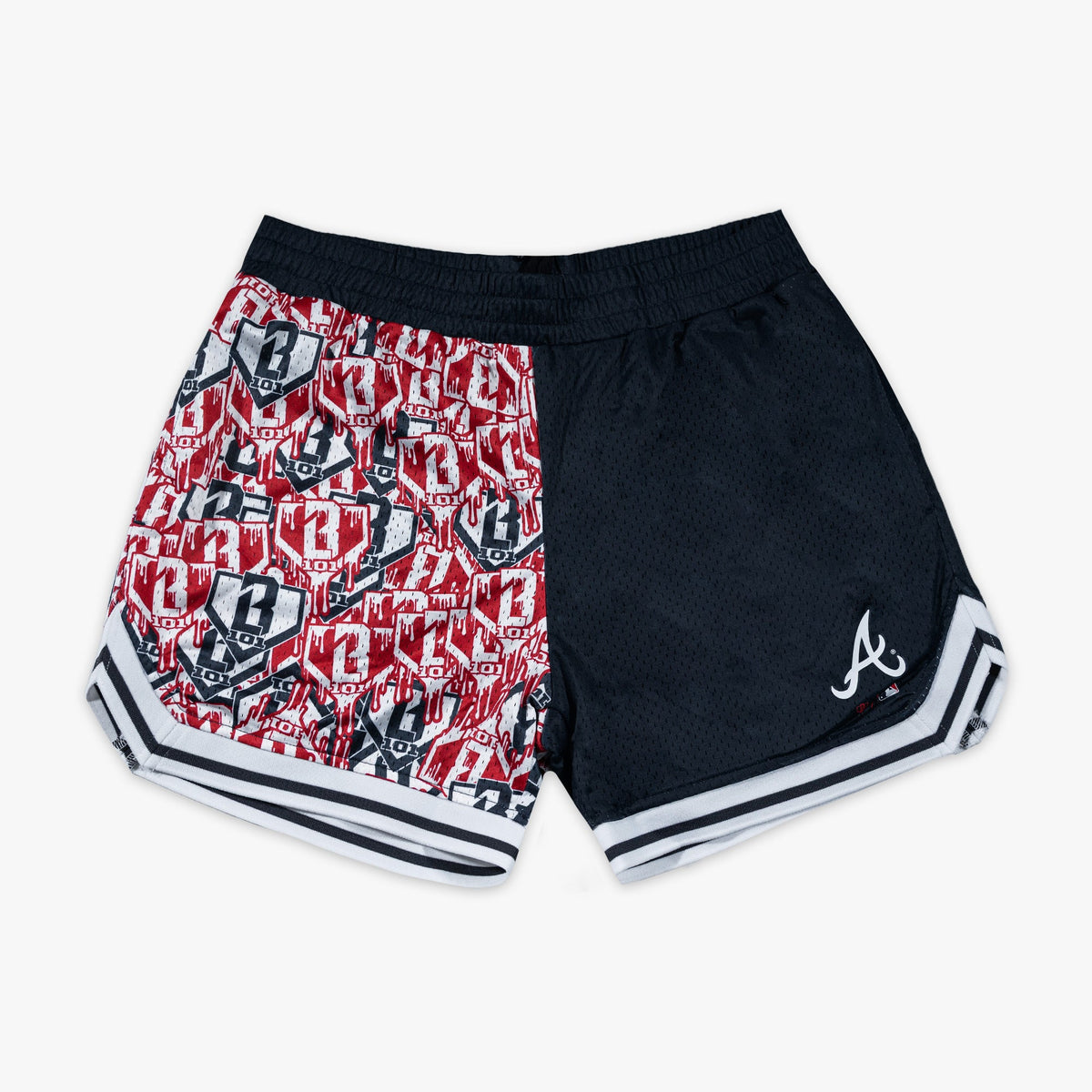 Atlanta Braves Sticker Youth Court Shorts