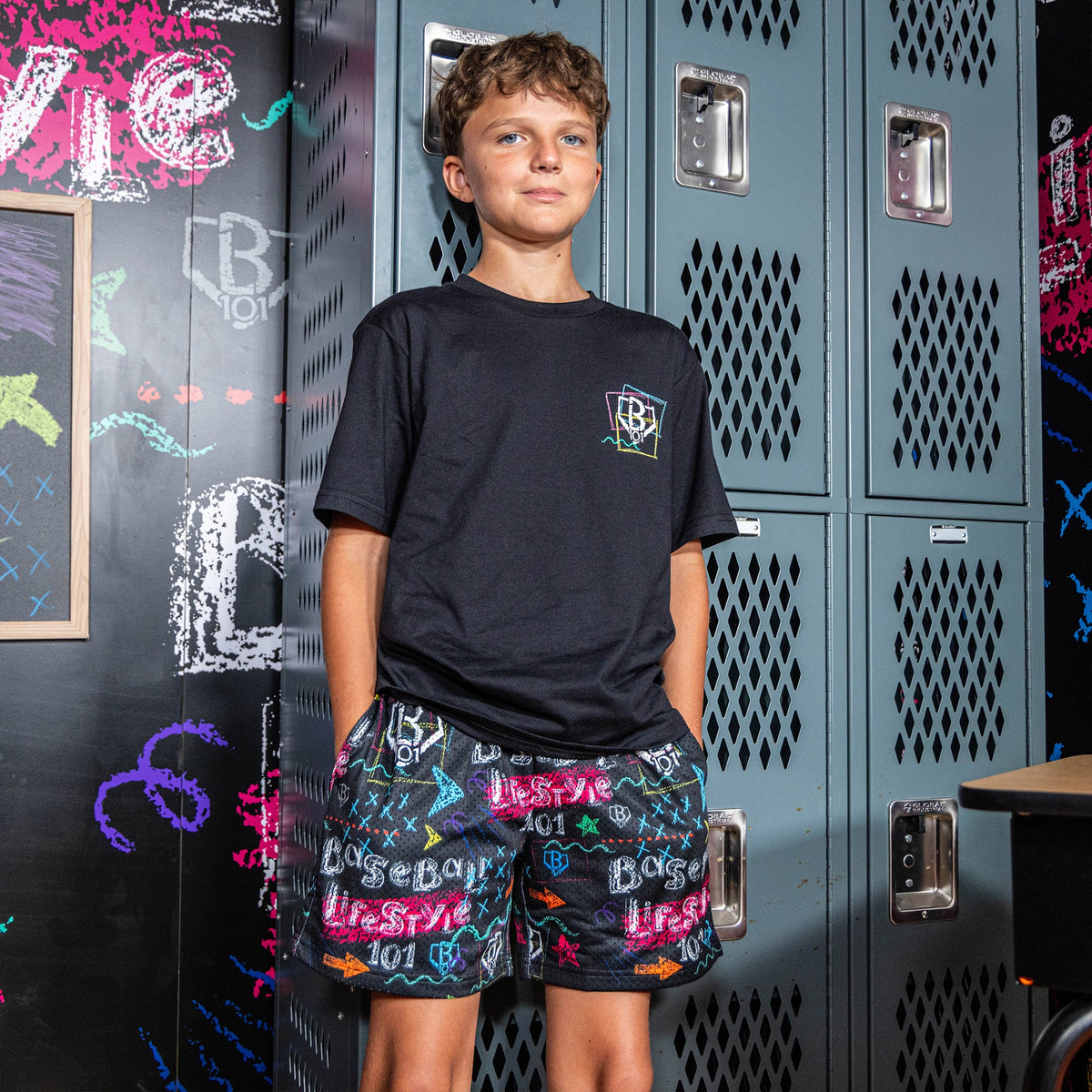 Chalkboard Youth Shorts