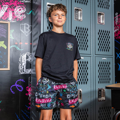 Chalkboard Youth Shorts