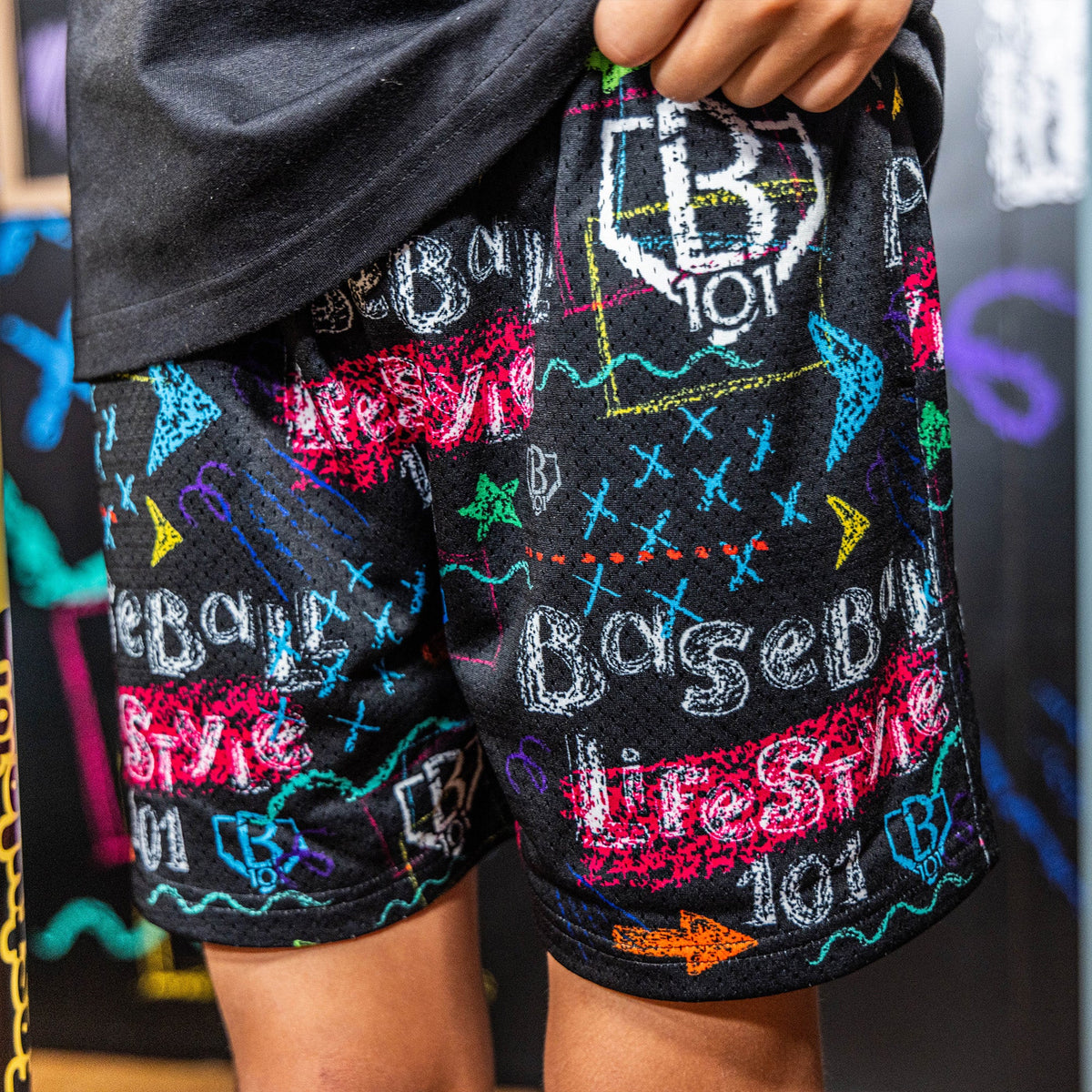 Chalkboard Youth Shorts