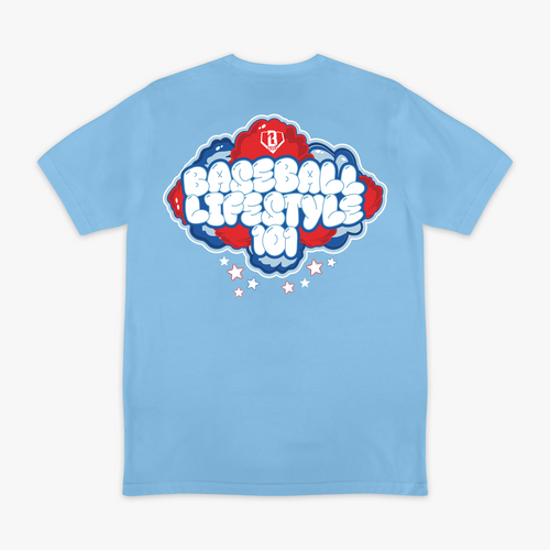 Cotton Candy Tee - Light Blue