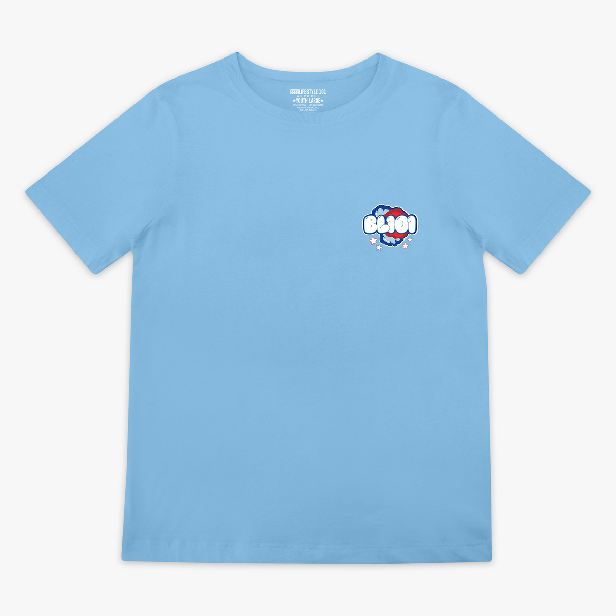 Cotton Candy Youth Tee - Light Blue
