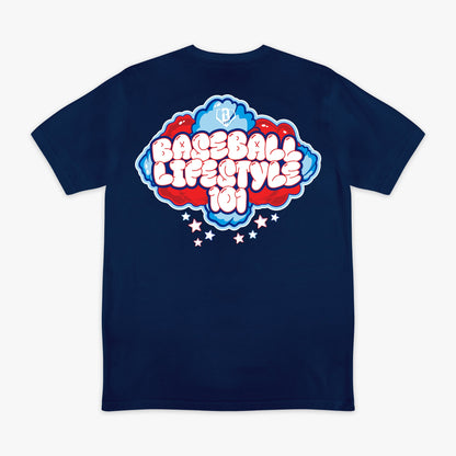 Cotton Candy Tee - Navy